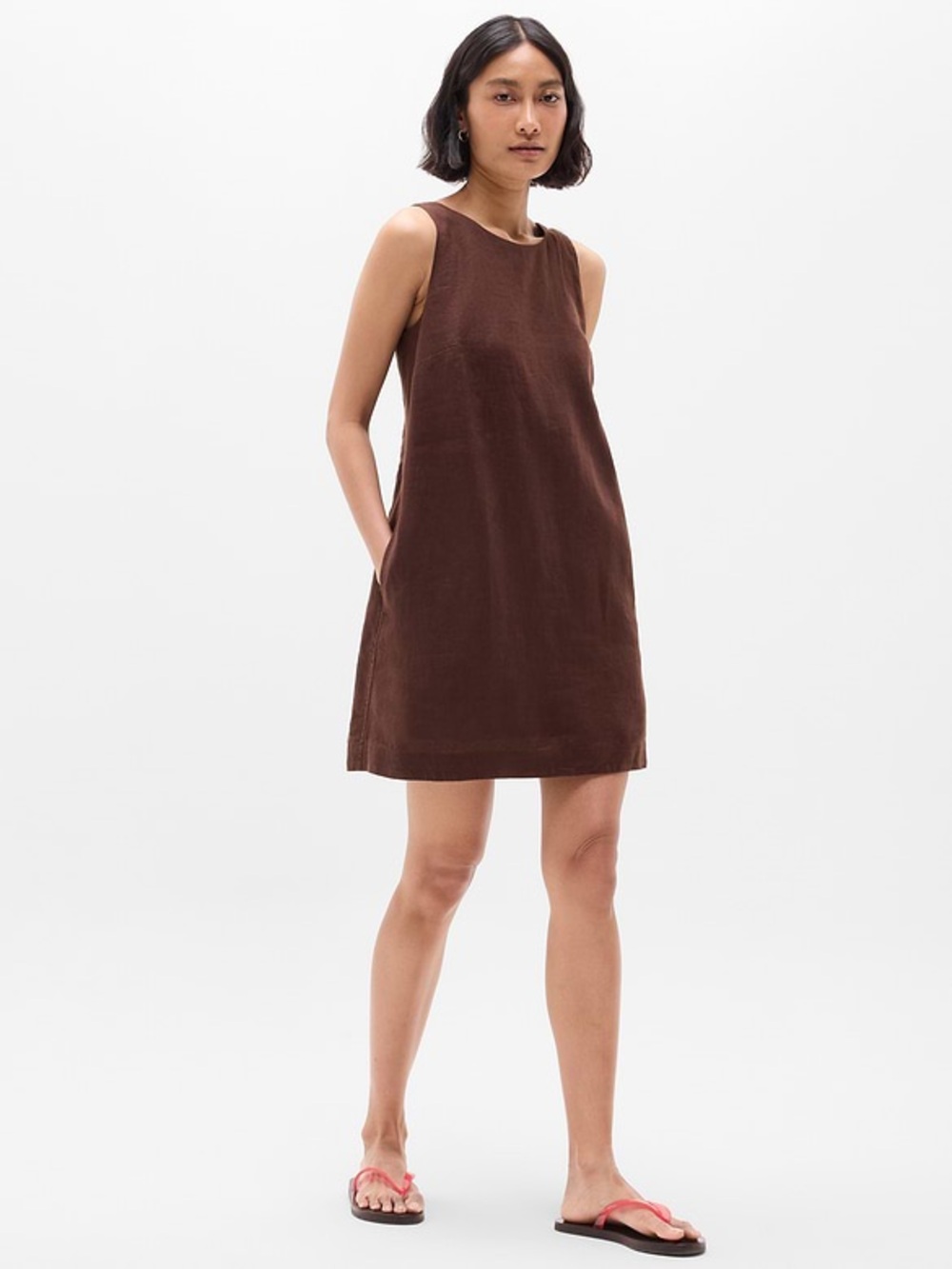 Athleta Retreat Linen Dress